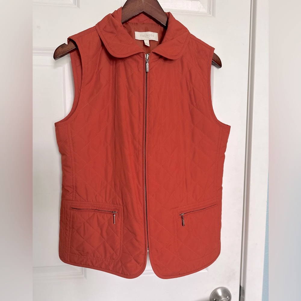 Talbots XS Women’s Vest orange